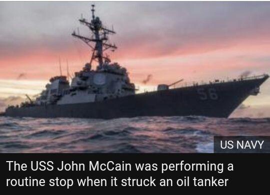 Kapal Perang vs Tanker, 10 Marinir Amerika Hilang di Selat Malaka