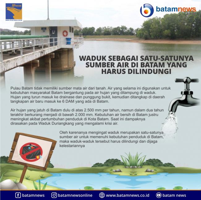 INFOGRAFIS: Melindungi Waduk Sebagai Sumber Air Baku di Batam