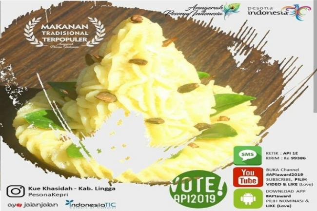 Kue Khasidah Khas Lingga Masuk Nominasi API 2019, Dispar Minta Warga Bantu Vote
