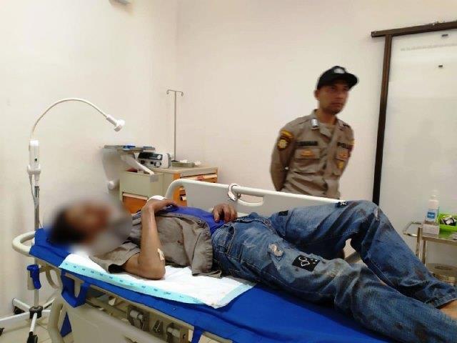 Sandera Pemotor, Perampok di Simpang Gelael Babak Belur Dihajar Warga