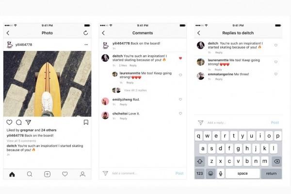 Kolom Komentar di Instagram Kini Mirip Facebook