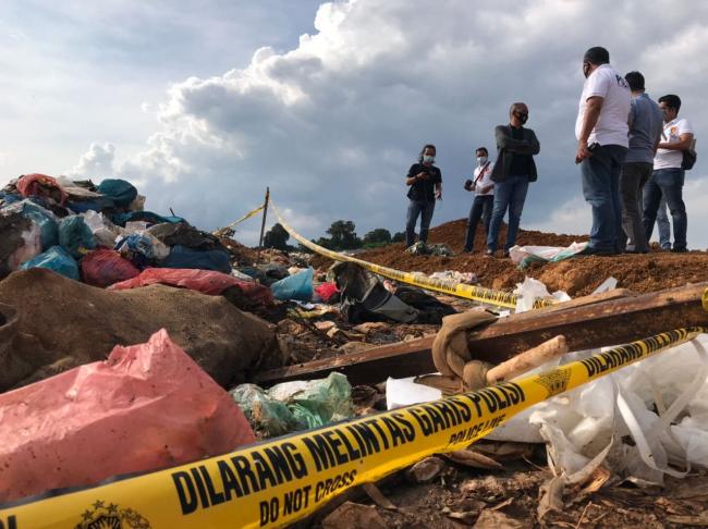 Mayat Mr X yang Dibuang di TPA Punggur Diduga Dibunuh dan Dicekik Selang