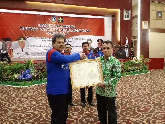 Lingga Terima Sertifikat Indikasi Geografis `Sagu Lingga` Pertama di Kepri