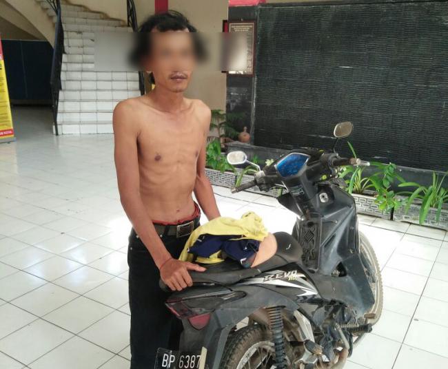 Tersangka Pencurian Motor di Alun-alun Engku Putri Ditangkap di Bengkong
