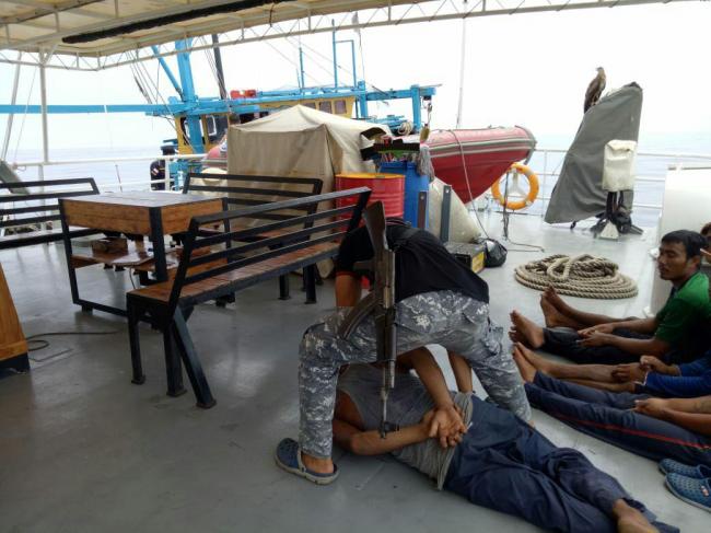 ABK Kapal Malaysia Nyabu di Laut Sambil Nangkap Ikan Ilegal di Laut Indonesia