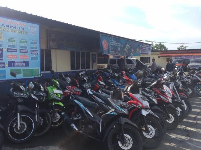 Tercatat 286 Kendaraan di Karimun Ditilang Selama Operasi Zebra