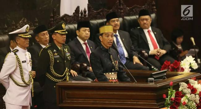 Pidato Lengkap Presiden Jokowi dalam Sidang Tahunan MPR 2017