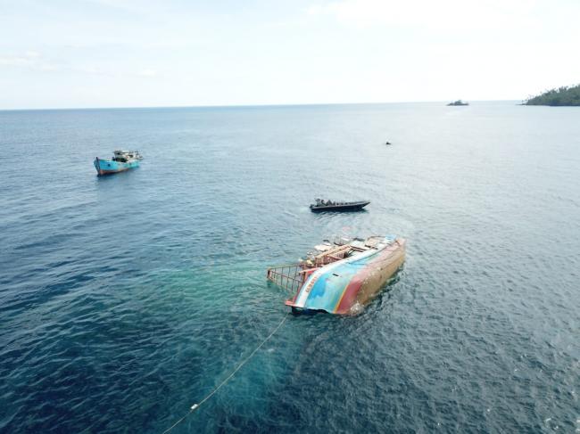 Bandel Lagi, 3 Kapal Ikan Asing Dikaramkan di Perairan Natuna
