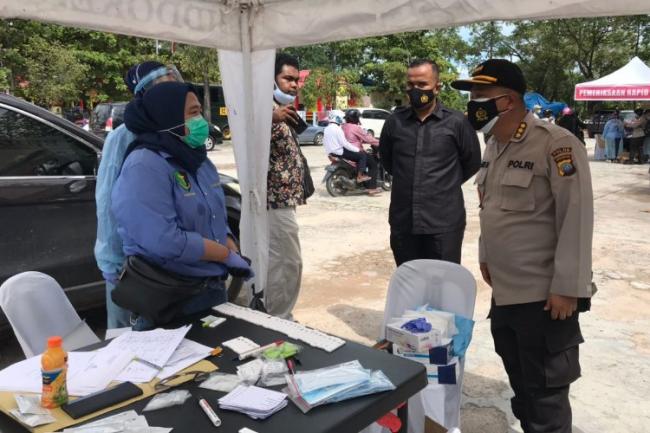 Rapid Test Drive Thru di Polresta Barelang, 2 Warga Reaktif Corona