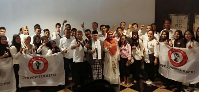 Penyandang Disabilitas Kepri Sambut Hangat Kedatangan Maruf Amin