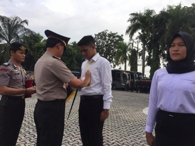 Begini Cara Kapolres Karimun Bakar Semangat Calon Anggota Polri