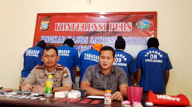 Polres Karimun Panen Tangkapan Pengedar Narkoba 