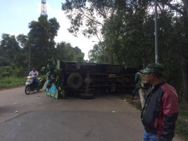 Ini Penyebab Lori Terbalik di Patam Lestari