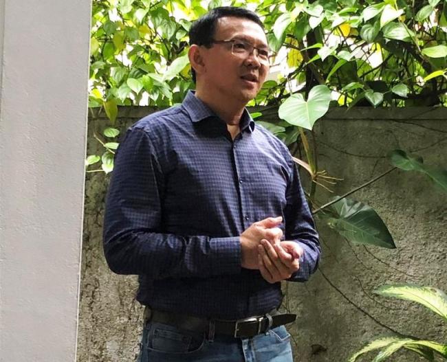 Penampakan Ahok Usai Bebas dari Penjara