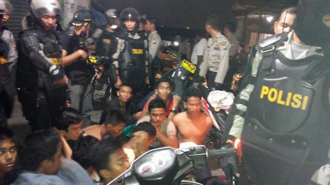 Foto-foto Sejumlah Anak Muda Terjaring Razia Geng Motor Polresta Barelang