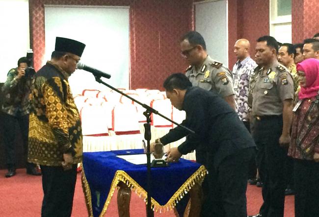 Resmi Dikukuhkan, Wakapolres Jabat Ketua Tim Saber Pungli Tanjungpinang