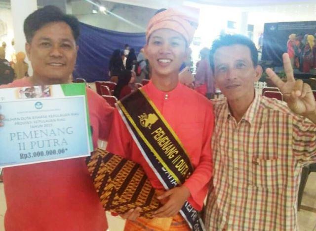 Jodie, Putra Asli Bintan Runner-up Duta Bahasa Tingkat Kepri