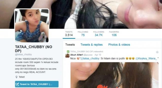 Diduga Jual Diri di Twitter, Deudeuh Pasang Tarif Rp 350 Ribu per Jam