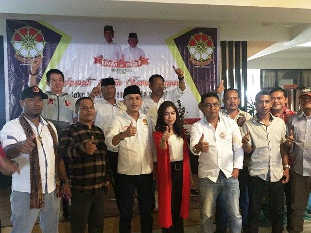 Relawan Jokowi-Maruf di Kepri Rayakan Keunggulan Versi Hitung Cepat