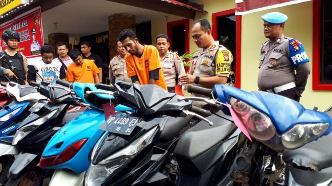 Tiga Pelaku Curanmor Dikandangkan Polsek Sekupang