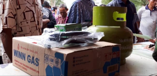 Duh, Gas 3 kg Bantuan Pemerintah Karimun Dijual Warga di Media Sosial