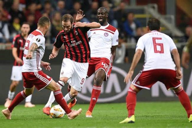 Gagal Menang Atas Olympiakos, Langkah Milan Terhenti