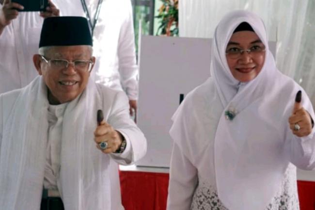 Maruf Amin Lega Usai Nyoblos: Nikmat Sekali