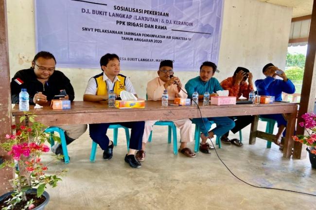 BWS Sumatera IV Gelontorkan Rp 40 Miliar Lanjutkan Pembangunan Irigasi Sawah di Lingga