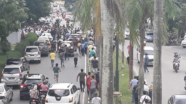 Polisi Tetapkan Satu Tersangka Ricuh Sopir Taksi di Batam Center