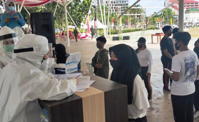 Antisipasi Corona, Petugas Upacara HUT RI di Batam Jalani Rapid Test