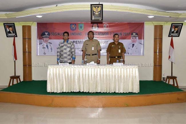 Izwar Asfawi Buka Sosialisasi UU No. 7 Tahun 2017 Tentang Pemilu