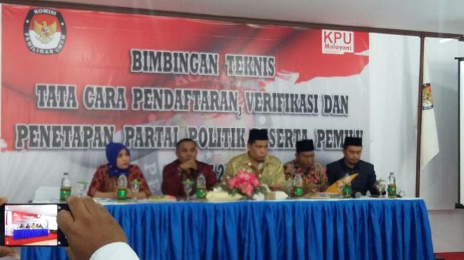 KPU Natuna Minta Parpol Tidak Menunda Pendaftaran
