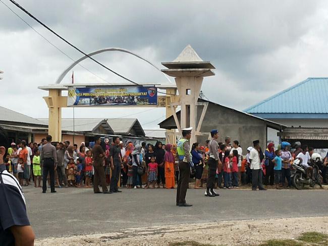 Warga Natuna Antusias Sambut Jokowi