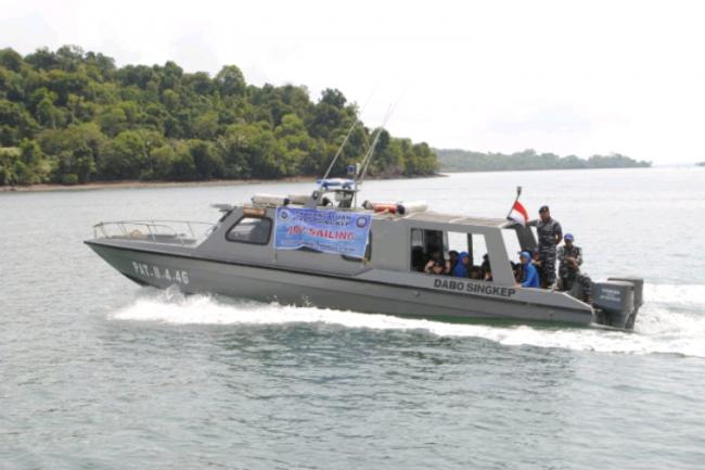 Lanal Dabo Ajak Puluhan Murid TK Hang Tuah Keliling Pulau