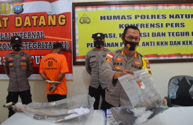 Polres Natuna Amankan Pelaku Pembakar Lahan