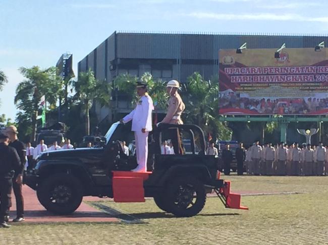 Pimpin HUT ke-71 Polri, Gubernur Nurdin: Tugas Kedepan Lebih Berat