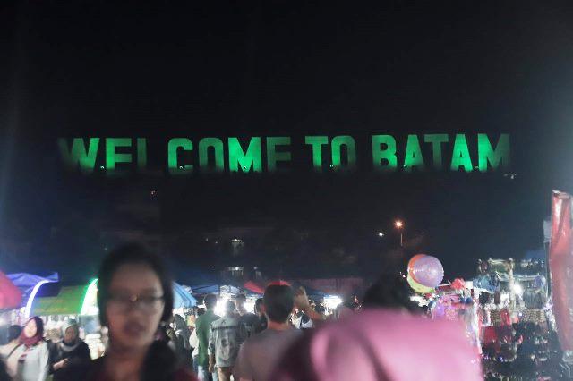 Hore, Lampu Landmark Welcome to Batam Nyala Kembali