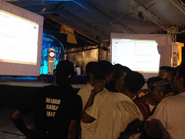 Ratusan Penonton Kecewa Nobar Liga Champions di Ocarina 