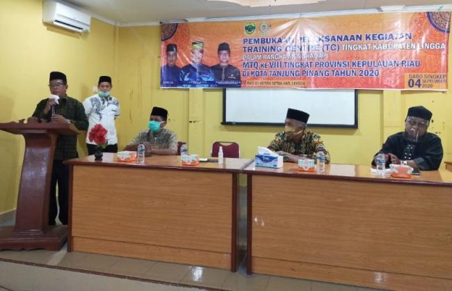 Pemkab Lingga Gelar TC Duta Tilawah Tatap MTQ Kepri 2020