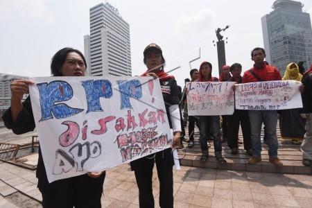 Pagi Ini, FSPMI Melakukan Aksi Tolak RPP Pengupahan
