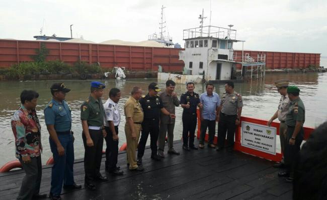 DJBC Khusus Kepri Hibahkan Dermaga Ponton Untuk Masyarakat Desa Parit
