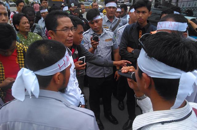 Puluhan Pengemudi Trans Batam Gelar Aksi Demo, Ini Tuntutannya