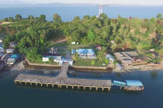 Keropos, Jembatan Ponton Dermaga Senayang Rawan Patah