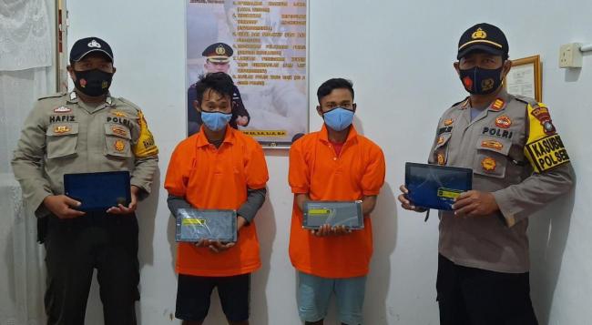 Dua Kawanan Maling Bobol SMA 2 Kundur Diringkus Aparat