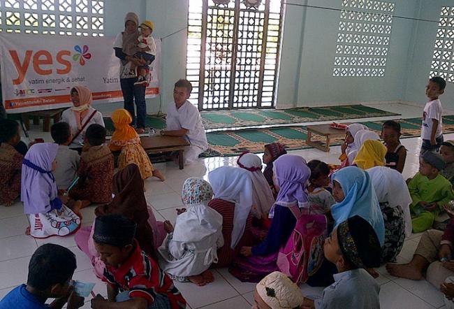 Yatim Mandiri Batam Gelar Program YES di Kavling Senjulung