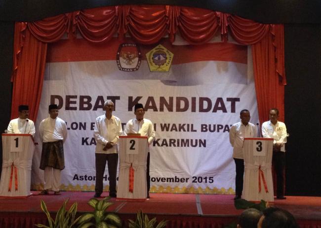 Debat Kandidat Paslon Bupati Karimun Berlangsung Seru