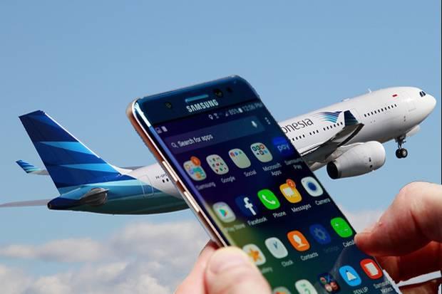 Garuda Larang Penumpang Hidupkan Samsung Note 7 di Pesawat