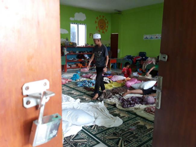 Kondisi Terkini Para Anak Yatim Panti Al-Jabar Bengkong di Pengungsian