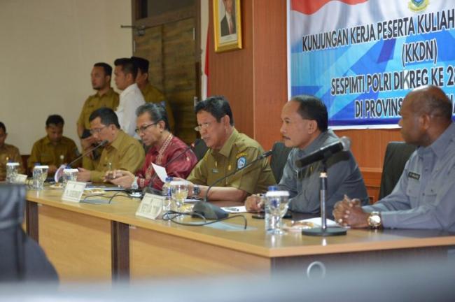 Plt Gubernur Kepri Terima KKDN 8 Calon Jenderal SESPIMTI Polri