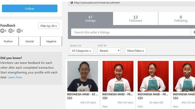 Duh, PRT Asal Indonesia Dijual di Situs Niaga Singapura